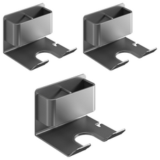 i life 多功能吹風機收納架 免打孔壁掛式浴室收納, 槍灰, 3個