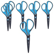 ABEL 力大牌 3D魔利剪 氟素防沾黏剪刀 7吋 藍色, 6支