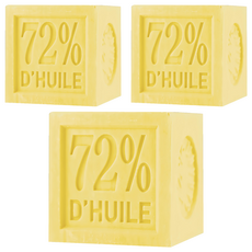 Theophile Berthon 忍冬馬賽皂 - 法國經典手工皂 溫和潔淨、滋潤保濕 享受天然花香, 300g, 3個