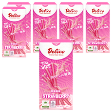 Delico 捲心酥 草莓風味, 50g, 6盒