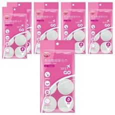 巧巧 無染壓縮厚毛巾, 6個, 6包