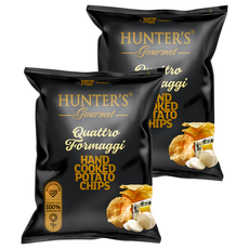 HUNTER'S gourmet 亨特 Quattro Formaggi 手工洋芋片 (起司味) 125g 100% 葵花油, 2包
