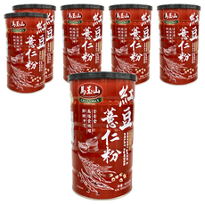 馬玉山 紅豆薏仁粉，600g, 1罐, 6罐