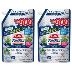 Kao 花王 Magiclean 魔術靈 浴廁消臭噴霧補充包 清潔除菌 清新薄荷香, 800ml, 2包