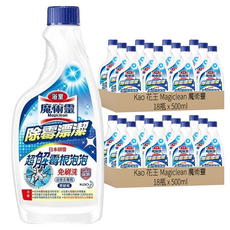 Kao 花王 Magiclean 魔術靈 浴室除霉漂潔補充瓶18瓶套裝, 免刷洗, 99.9%除菌, 500ml, 36瓶