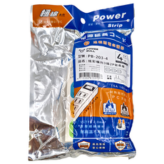 POWER BULL 動力公牛 橫向3插2孔延長線 15A 1650W 耐熱阻燃PC外殼, 1.2m, 炫彩, 1條