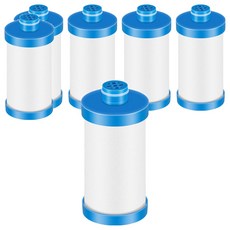 多用途前置細微米PP棉過濾器 過濾芯 + 藍色蓋, 6個, 無香