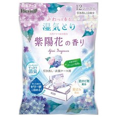 Hakugen Earth 白元 抽屜用除濕片 紫陽花香 12片 312g 1袋 衣物防霉 香氛除濕