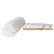 non-no 儂儂 多功能日式純棉毛巾 棉紗 80 x 34cm, 白色, 10條