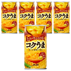 Asahi朝日 185g 日本原裝進口 奶油玉米濃湯罐, 5罐