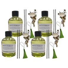 SC優選 植物精油 東方茶香無火香薰擺飾, 白桃烏龍茶, 150ml, 4瓶