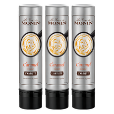 MONIN 莫寧 藝術家淋醬筆 焦糖風味, 3瓶, 150ml