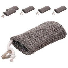 KEYTOSS 詰朵斯 S.CAFE 環保咖啡紗 三層沐浴澡巾, 10*14CM, 附掛繩, 咖啡色, 1入, 6個