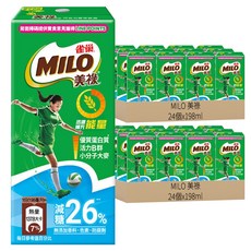 MILO 美祿 雀巢美祿巧克力飲品減糖配方, 198ml, 48個