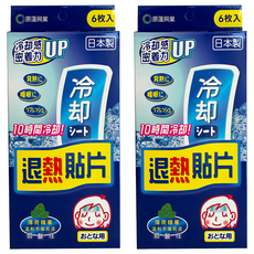 原薘 守護神退熱貼片 12 x 5cm, 6片, 2盒