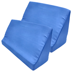 感恩使者舒適靠枕 R型變換姿勢靠墊 藍色長期臥床者適用 舒適支撐減輕壓力 促進血液循環, 2個