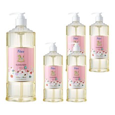 Fees BEBE 嬰兒柔護泡泡露 莓果香, 600ml, 5瓶