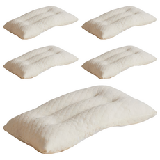 夢之語 高彈性針織乳膠枕, 5個, 米色