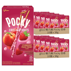 glico 格力高 Pocky 百奇 草莓桃子風味, 38g, 20個