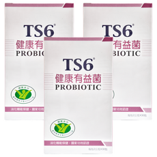 TS6 國家認證 健康有益菌, 2g, 30包, 3盒