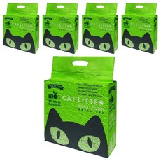 WELLON 威龍 BIO 細顆粒2.0 豆腐貓砂, 綠茶, 2.5kg, 5包