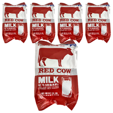 RED COW 紅牛 超濃脫脂高鈣奶粉, 2kg, 5包