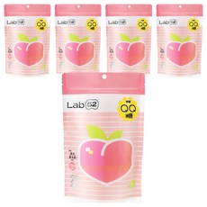 Lab52 齒妍堂 無糖QQ糖 87.5g*5包 寶寶健康零食, 水蜜桃