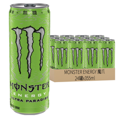 MONSTER ENERGY 魔爪 超越仙境碳酸能量飲料 355ml 無糖低熱量 維生素B群, 24罐