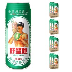 好聖地 100%純天然椰子水, 520ml, 12罐
