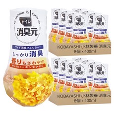 KOBAYASHI 小林製藥 消臭元 廁所除臭芳香劑, 金桂花香, 400ml, 16個