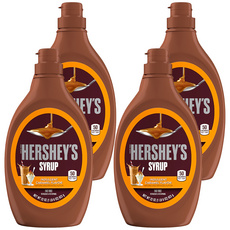 HERSHEY’S 好時 焦糖風味糖漿, 美國第一大品牌, 香醇濃郁, 各大知名冰品專賣店指定使用, 623g, 4瓶