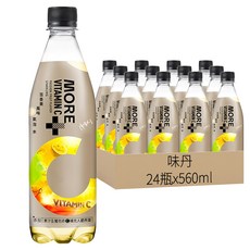 味丹 多喝水 MORE+維他命氣泡水 百香果風味, 560ml, 24瓶