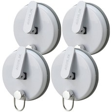 HANLIX 亨利士 耐重吸盤 ≤10KG 鋁合金不鏽鋼材質, 4個