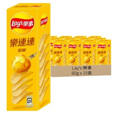 Lay's 樂事 洋芋片 經典原味, 60g, 15盒