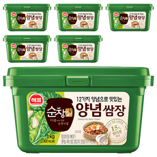 Haepyo 淳昌宮12種調料美味的包飯醬, 1kg, 6盒