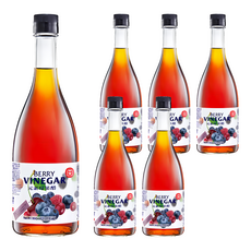 十全元素莓果醋 天然釀造 酸甜可口 健康飲品 全家分享, 600ml, 6瓶