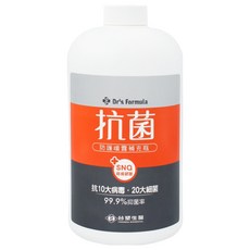 台塑生醫 Dr's Formula 抗菌防護噴霧 補充瓶, 1kg, 1瓶