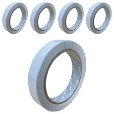 CLEAN 克林 ELItape易利撕 雙面膠帶 鋸齒好撕 18mm x 15m, 5捲, 白色