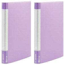 Lan CHYn 連勤牌文具 PP 馬卡龍色系 資料簿 LC-40MKPE 40頁, 2個, 紫色