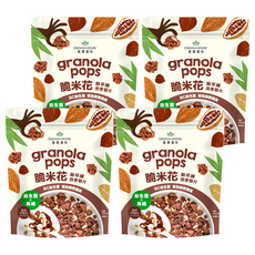 GRANOLA HOUSE 宴麥森林 脆米花 脆萃纖燕麥穀片 法式巧克力, 含BC益生菌, 10.2克膳食纖維, 250g, 4包