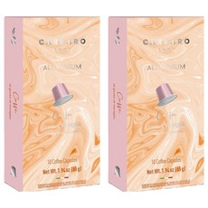 CARRARO 香草風味 VANILLA FLAVORED COFFEE 咖啡膠囊 適用Nespresso Original 膠囊咖啡機, 5.5g, 10個, 2盒