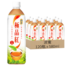 波蜜 初茗 極品紅茶, 580ml, 120瓶