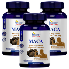 ESMOND NATURAL 愛司盟 濃縮瑪咖膠囊 4:1濃縮配方 60顆/瓶, 0.4g, 3罐