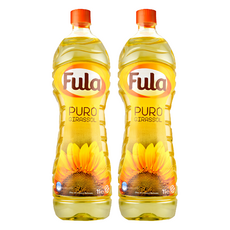 Fula 進口100%葵花籽油, 1L, 2瓶