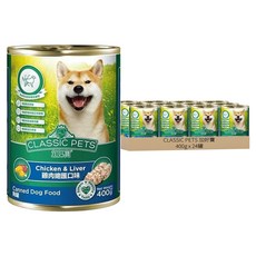 CLASSIC PETS 加好寶 成犬 狗罐, 雞肉總匯口味, 400g, 24罐