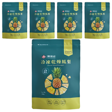 陳稼莊 冷凍乾燥鳳梨, 100g, 5包