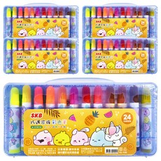 SKB 文明 巧遇家族彩色筆, 24色, 5盒