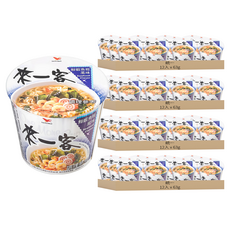 統一 來一客 鮮蝦魚板風味杯麵 63g, 48入