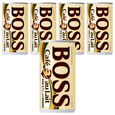 日本 BOSS 歐蕾咖啡飲料 185ml 香醇濃郁 隨時享受日式咖啡風味, 5罐
