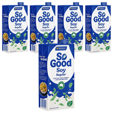 So Good Basic系列 原味豆奶 植物奶 全素可食, 5瓶, 1L